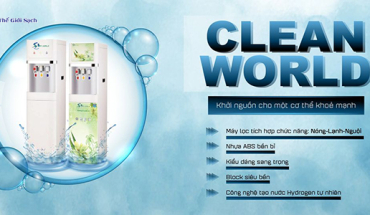 Đảm bảo sự sạch sẽ của nước mỗi ngày với máy lọc nước RO CLEAN WORLD